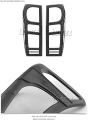 Front Tail Rear Light Headlight Black Cover Compatible with Isuzu D-Max 2nd generation (pre-facelight, RT50), Year 2012-2016