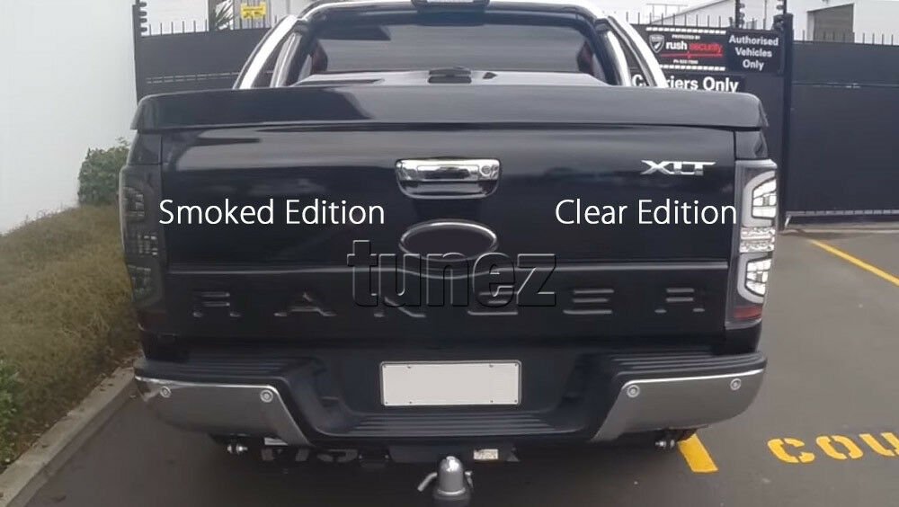 Smoked LED Tail Rear Lamp Light For Ford Ranger T6 PX MK2 XL XLT Car Smoke
