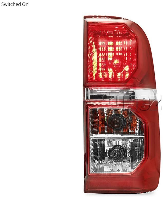 Right Side New Tail Light Rear Lamp Replacement For Toyota Hilux KUN26R 7th Generation AN10 AN20 AN30 Facelift Edition Right-Hand-Side Tail Lamp With Bulbs & Globe SR SR5 Workmate 2004-2015
