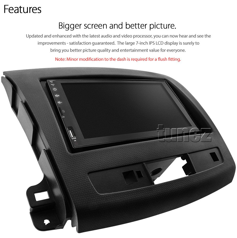 Android Car Player For Mitsubishi Outlander MP3 Stereo Radio USB Fascia Kit MP4
