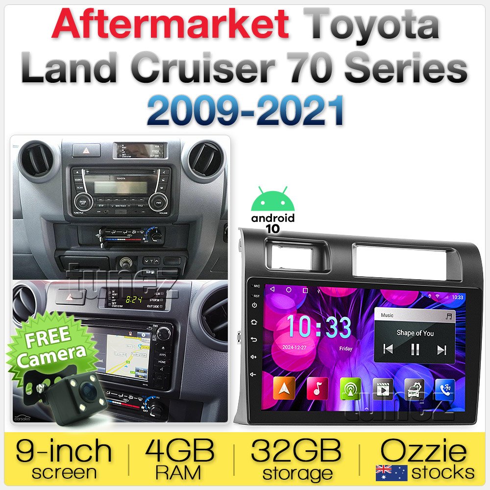 Apple CarPlay Android Auto For Toyota Land Cruiser 70 Series VDJ Stereo Radio