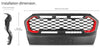 Matt Black Grille For Ford Ranger Wildtrak MK3 T6 PX Matte Grill Front Mesh