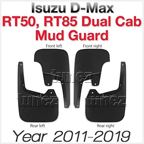 Front Rear Mud Flap Splash Guard Isuzu D-Max Double Dual Cab RT50 RT85 DMax 2012-2019