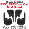 Front Rear Mud Flap Splash Guard Isuzu D-Max Double Dual Cab RT50 RT85 DMax 2012-2019
