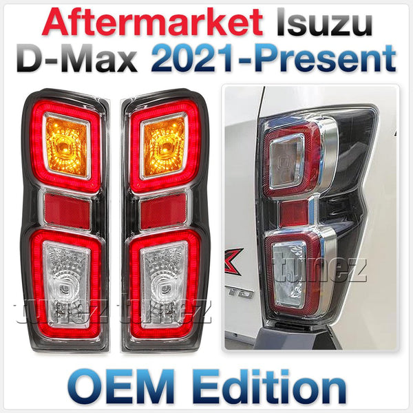 Replacement Rear Tail Lights Lamp 1 Pair For Isuzu D-Max DMax RG 2021 2022 2023