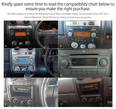 Apple CarPlay Android Auto For Isuzu D-Max Holden Rodeo USB MP3 MP4 Stereo Radio