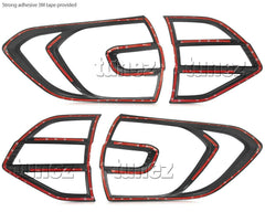 Head Tail Rear Light Lamp Cover For Ford Everest UA Matt Black 2015-Present