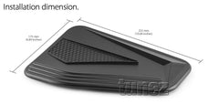 Fuel Gas Petrol Tank Door Matte Black Cover Car For Isuzu D-Max RG 2021 2022
