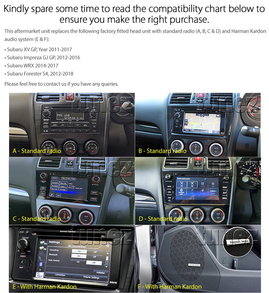 9" Android Car MP3 Player For Subaru XV 2011-2017 GP G4X Stereo Radio MP4
