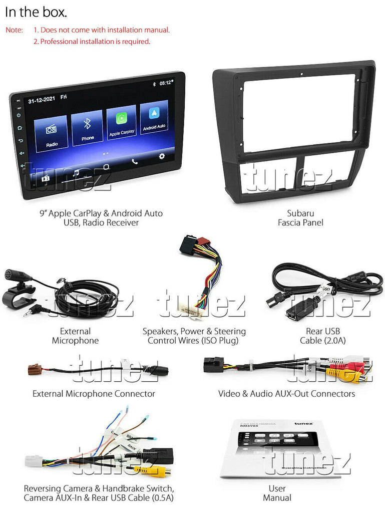 Apple CarPlay Android Auto For Subaru Impreza G3 Forester S3 MP3 Radio Stereo