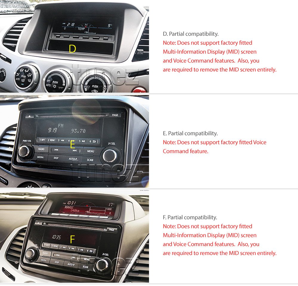 Car DVD USB MP3 Player Mitsubishi Triton ML MN Stereo Radio Fascia Facia ISO Kit