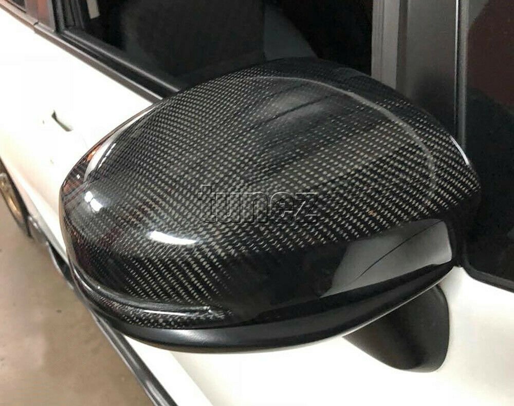 Genuine Carbon Fiber Side Mirror Cover Car For Honda Fit Jazz GK5 2015 2016 2017