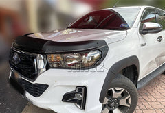 Black ABS Bonnet Protector Guard Shield For Toyota Hilux GUN1 2015-2021 SR SR5