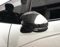 Genuine Carbon Fiber Side Mirror Cover Car For Honda Fit Jazz GK5 2015 2016 2017