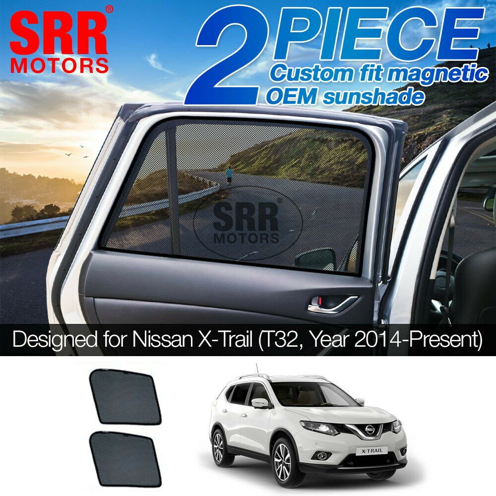 Custom Magnetic Sun Shade Rear Door Car Window For Nissan X-Trail T32 2014-2019