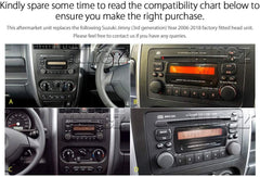 9 Inches Indash Car Audio Radio Stereo Replacement for Suzuki Jimny 2006-2018 Head Unit Radio Stereo Support Apple CarPlay Android Auto RMVB MP3 MP4 AVI MKV Full High Definition FHD