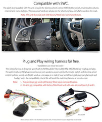 Apple CarPlay Android Auto For Mitsubishi Triton 2017 2018 2019 Stereo Radio MP3