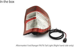 NEW Right Side Replacement Rear Tail Lights Lamp for Ford Ranger PJ PK 2012-2019 XL XLS XLT Wildtrak Ute Right-Hand-Side Tail Lamp With Bulbs & Globe OEM Edition