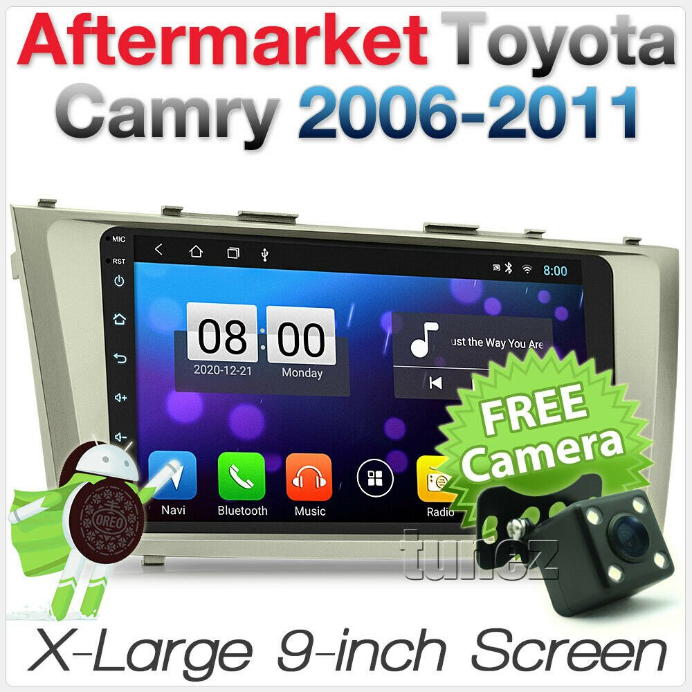 9" Android MP3 Car Player Toyota Camry XV40 2006-2011 Radio Stereo GPS Fascia