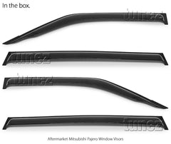 Window Door Visor Weathershield Weather Shield For Mitsubishi Pajero NS NT NW NX