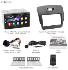 Car DVD Player Isuzu MU-X D-Max USB MP3 Stereo Radio Fascia Facia Kit ISO MUX