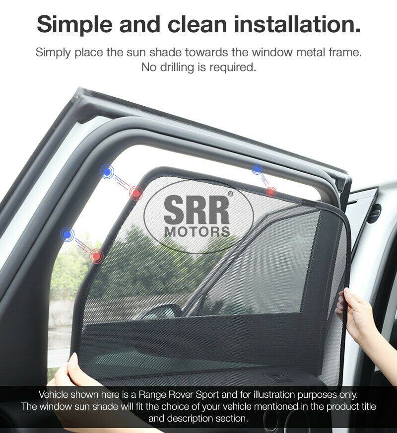 Magnetic Sun Shade Rear Door Car Window For Toyota Land Cruiser Prado J150 Visor