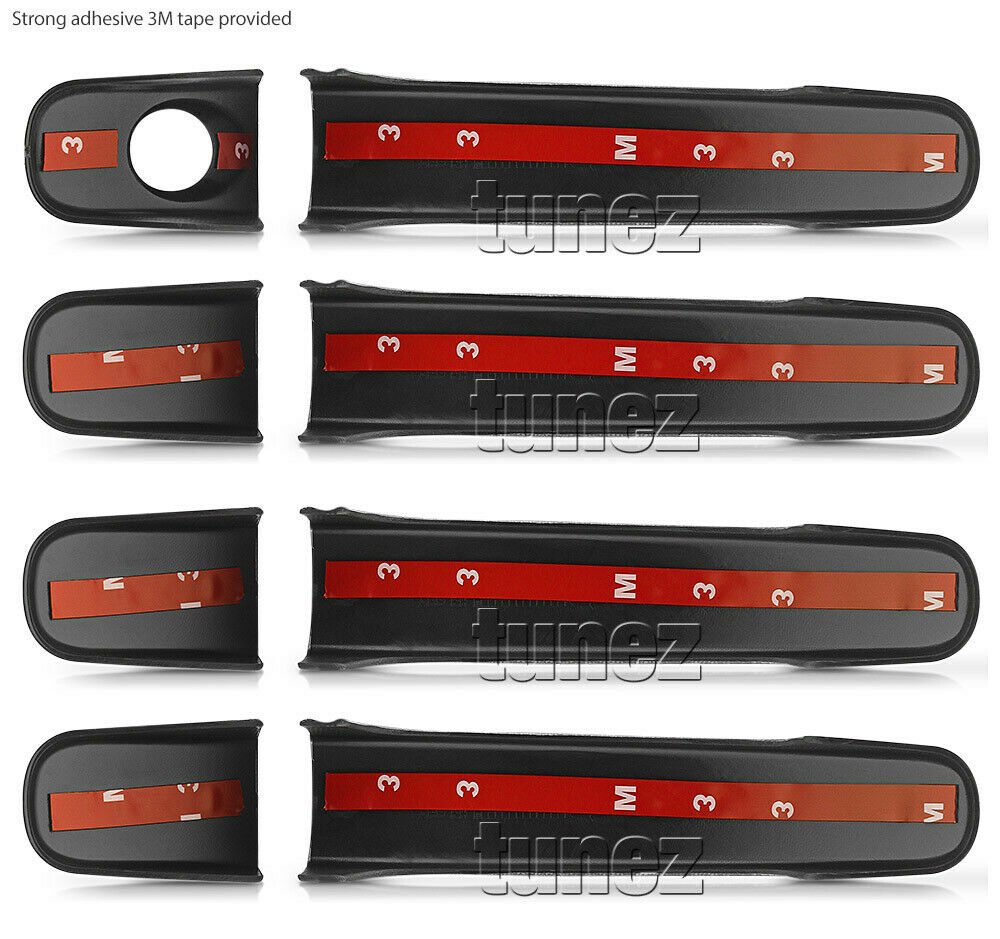Matt Black Remote Key Door Handle Cover Guard For Nissan Navara D40 2005-2015
