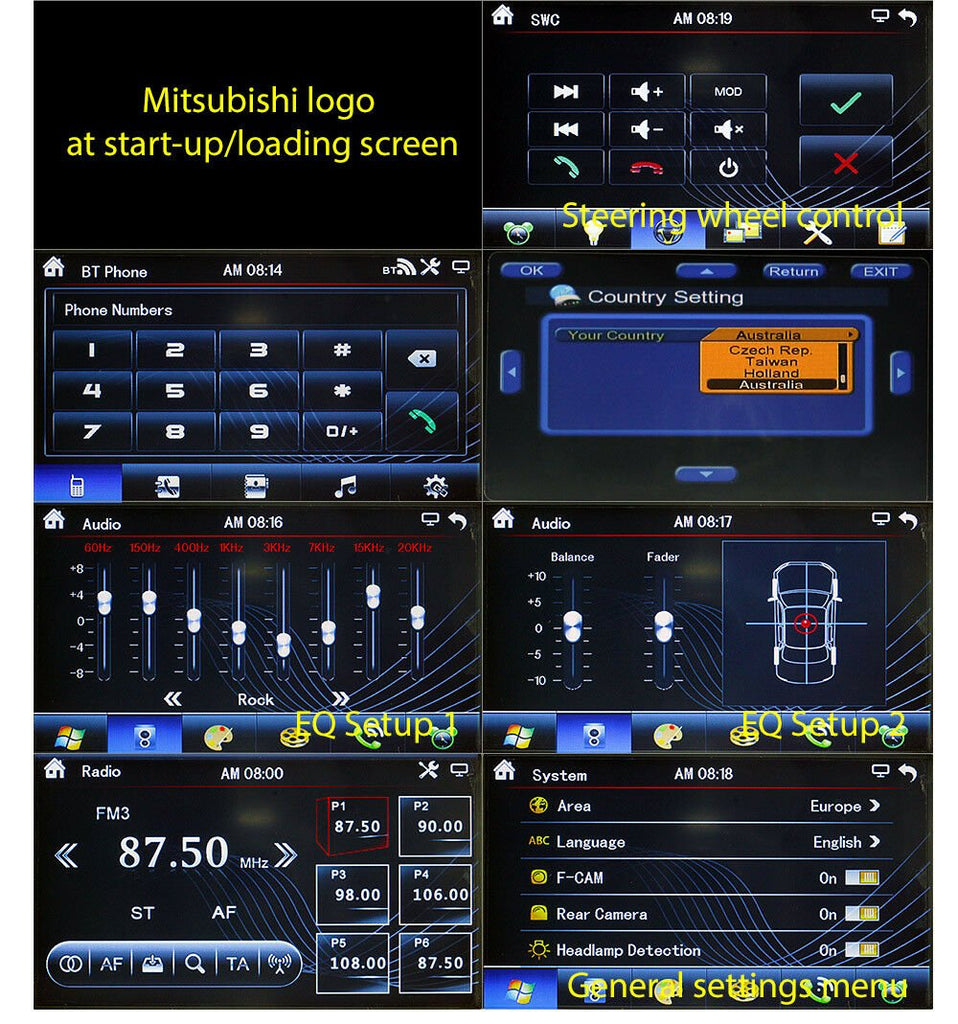 Mitsubishi Pajero Car Digital TV GPS DVD Player Stereo Radio Head Unit MP3 CD