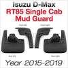 Front Rear Left Right Mud Flap Splash Guard D-Max DMax Single Cabin RT85 2015 2016 2017 2018 2019