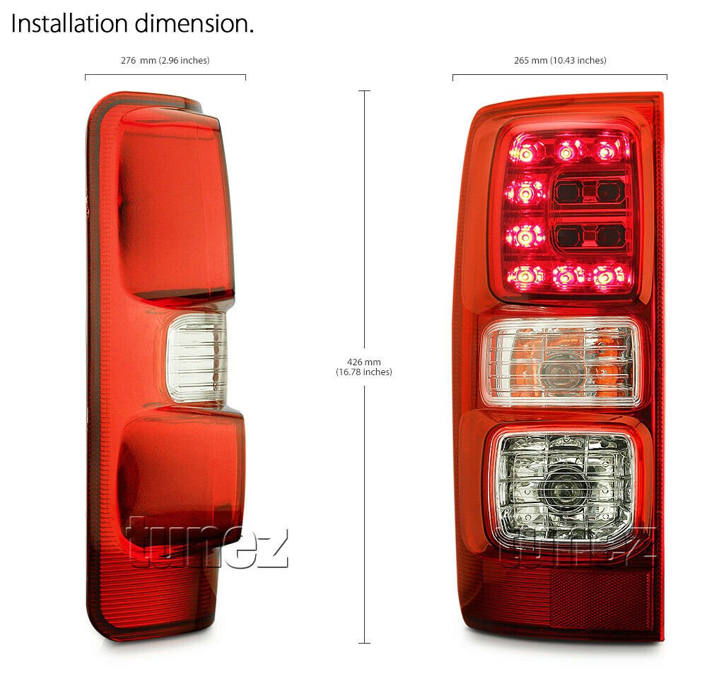 LEFT LED Tail Rear Lamp Light For Holden Colorado RG 2012-2019 LTZ LS Z71 LT