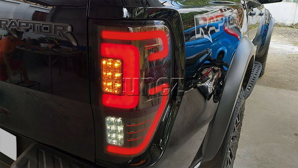 NEW Smoked LED Tail Rear Lamp Lights For Ford Ranger Raptor 2018 2019 ...