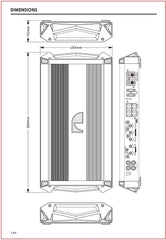 Nakamichi NGO-A80.4 Car Stereo Amplifier 4 Channels 2000 Watts Maximum Power Bass Boost