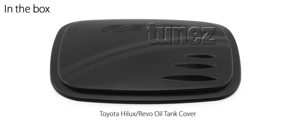 Matte Matt Black Fuel Petrol Gas Tank Door Cover For Toyota Hilux TRD GUN1