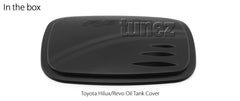 Matte Matt Black Fuel Petrol Gas Tank Door Cover For Toyota Hilux TRD GUN1