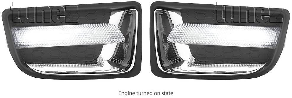Daytime Running Light DRL New Pair LED Lights for Isuzu D-Max 2012-2016 2nd Generation RT50 Fog Lamp Kit Foglight Pre-Facelift Car