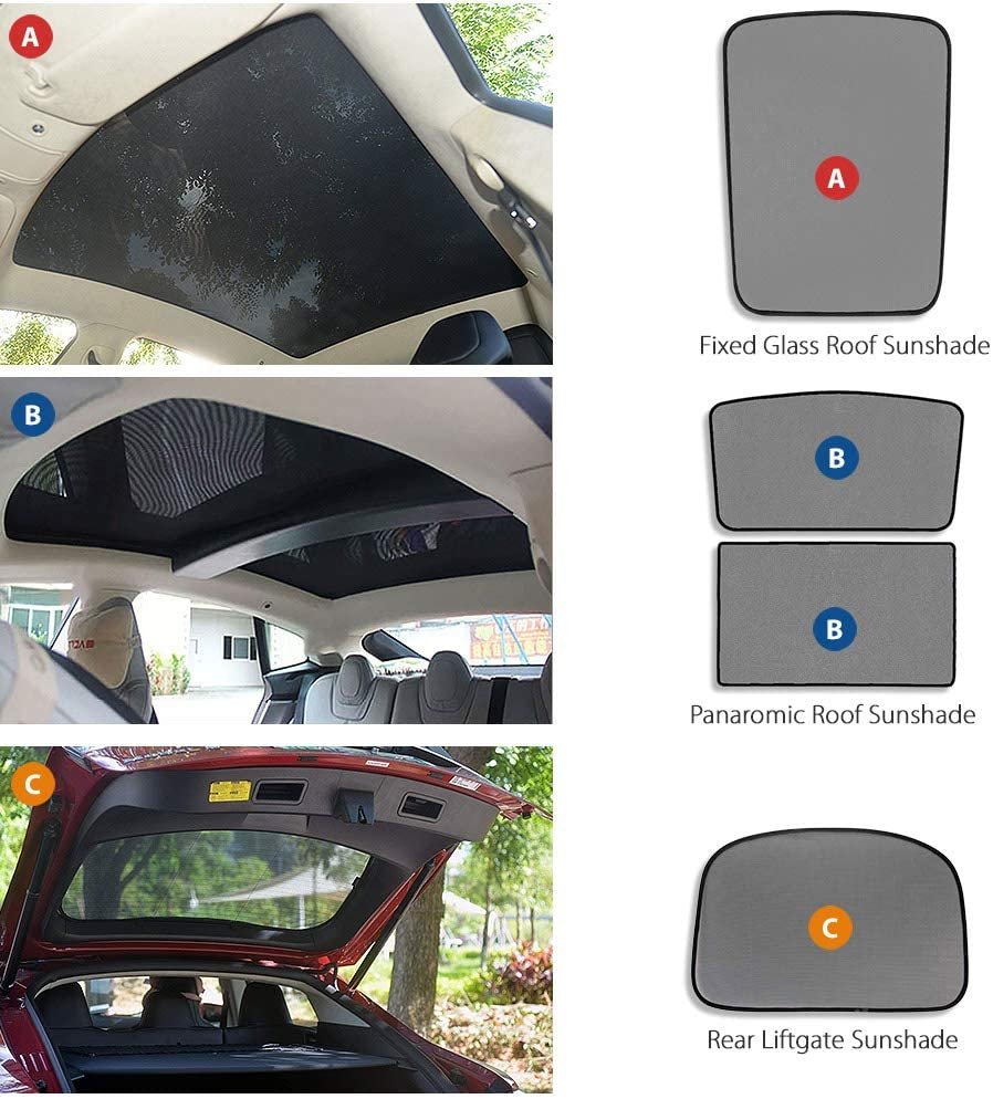 Custom Magnetic Sun Shade Rear Door Car Window For Tesla Model S Year 2013-2020