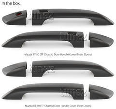 Matte Black Key Door Handle Cover For Mazda BT-50 BT50 TF 2020 2021 2022 XTR