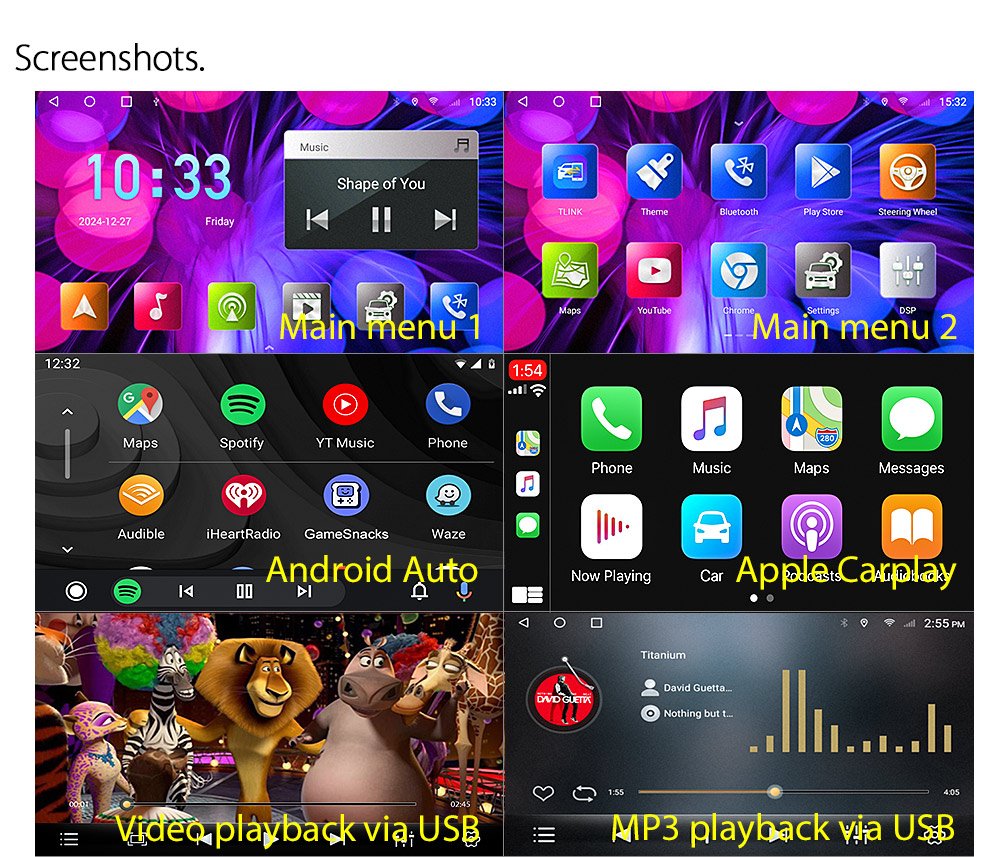 Apple CarPlay Android Auto For Subaru Impreza Navi GH GR GV MP3 MP4 Player Radio