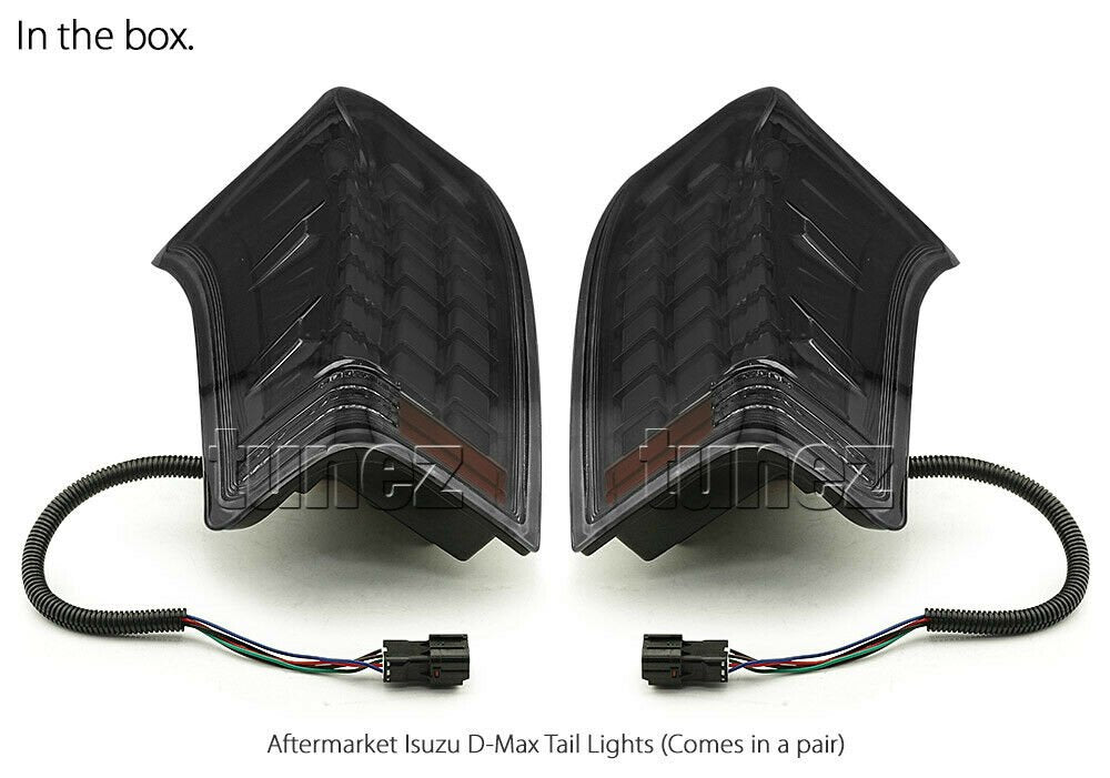 Smoked LED Tail Rear Lamp Light Isuzu D-Max LS SX RT50 RT85 Car Smoke DMAX