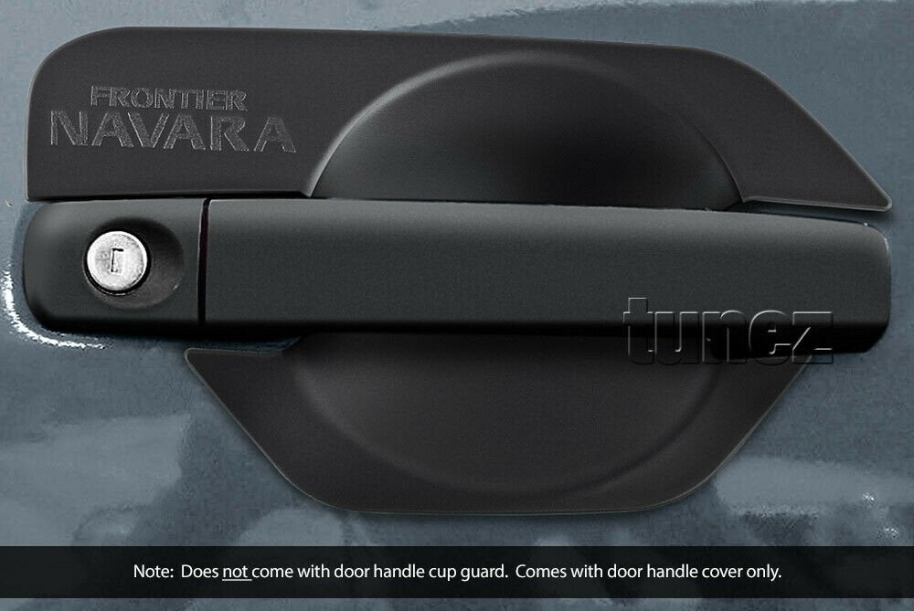 Matt Black Remote Key Door Handle Cover Guard For Nissan Navara D40 2005-2015