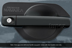 Matt Black Remote Key Door Handle Cover Guard For Nissan Navara D40 2005-2015