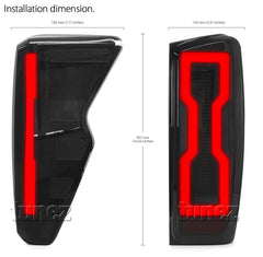 Smoke Animated Startup LED Tail Lights Lamp for Isuzu D-Max DMax 2021 2022