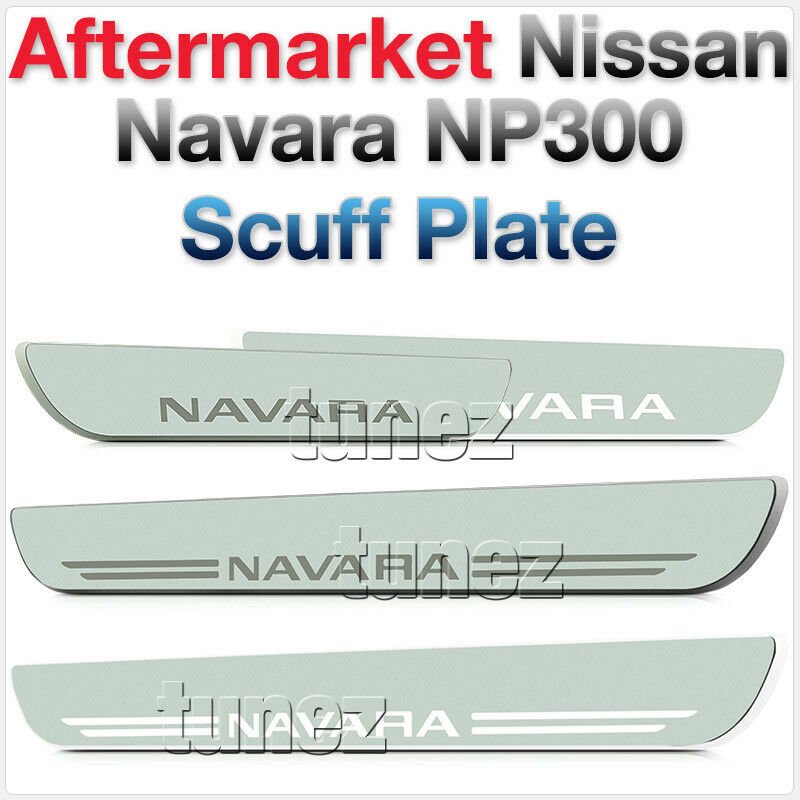 Scuff Plate Door Sill Step Trim LED Light For Nissan Navara 2016-2021 D23