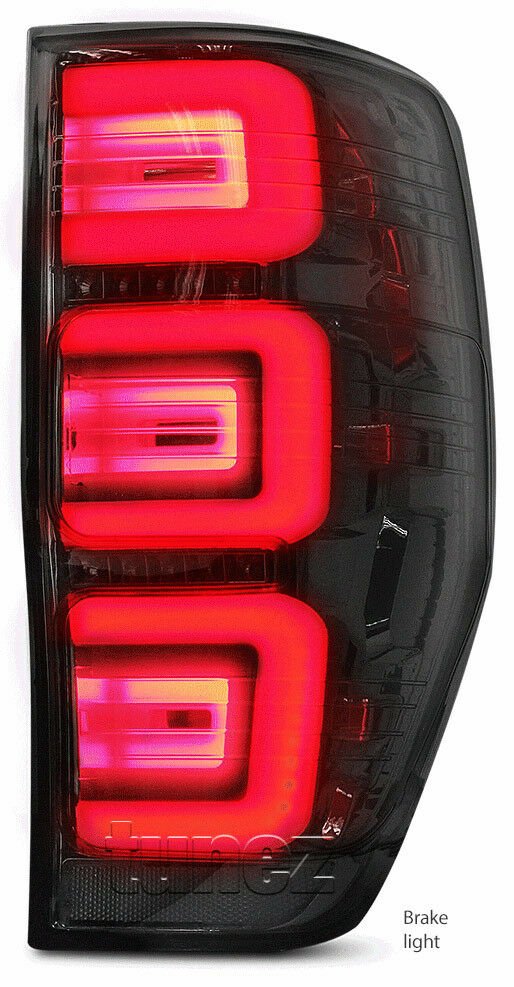 Smoked LED Tail Rear Lamp Light For Ford Ranger PX T6 MK2 XL XLT XLS Wildtrak