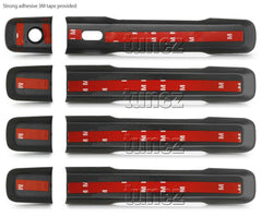 Matt Black Keyless Smart Door Handle Cover For Isuzu D-Max DMax RT50 RT85 MUX