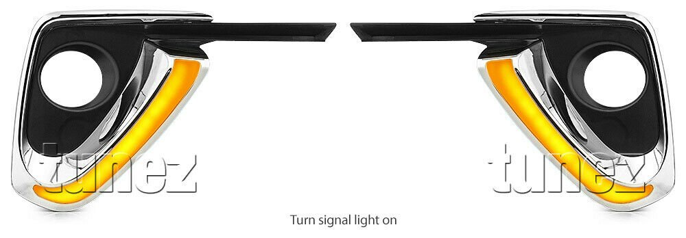 DRL Daytime Running Light LED Toyota Fortuner 2015 2016 2017 Fog Lamp Indicator