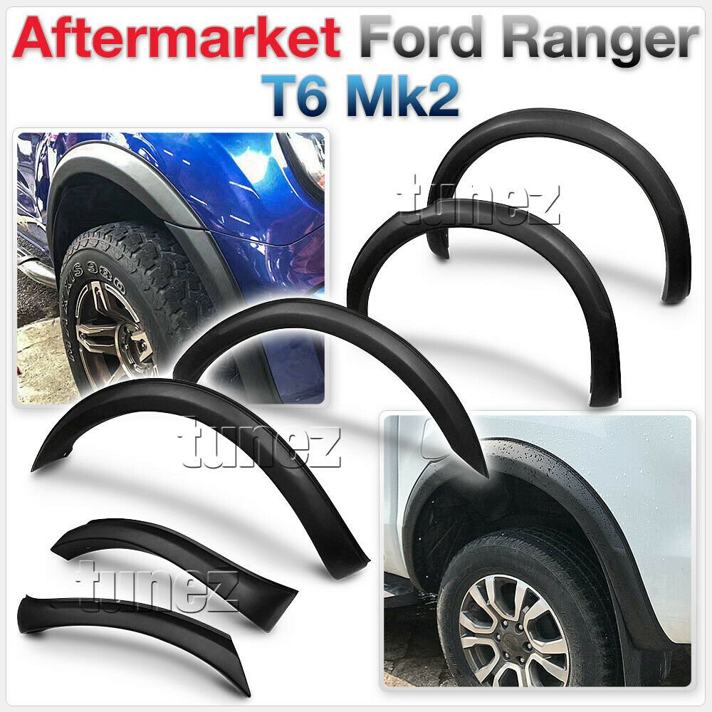 Slim Fenders Flares Wheel Arch For Ford Ranger T6 PX Mk2 Wildtrak 2016 ...