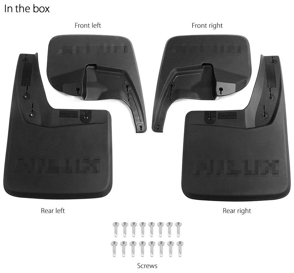 Front Rear Mud Flap Splash Guard For Toyota Hilux 2015 2016 2017 ABS Car Truck