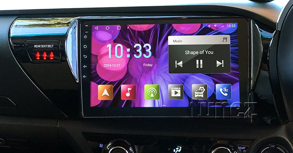 Apple CarPlay Android Auto For Toyota Hilux 2015-2021 GUN1 Radio Stereo MP3 MP4
