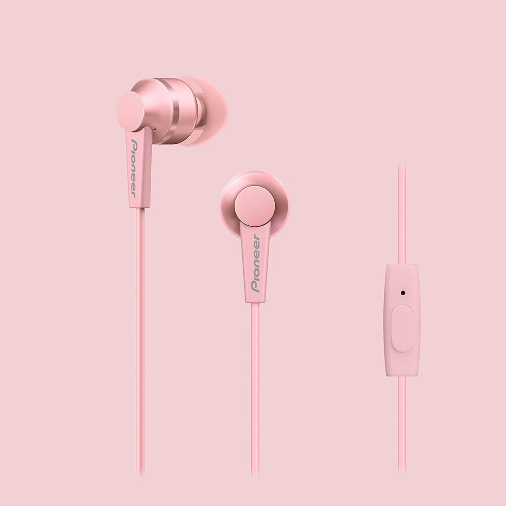 Pioneer C3 Lightweight in-Ear Headphone with Powerful 10 mm Driver and Aluminium Design - Pink